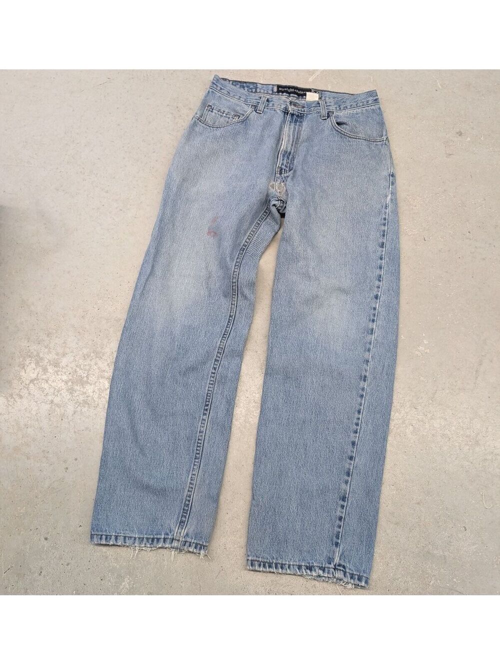 Vintage Y2K Levis Silver Tab Straight Relaxed Blue Jeans
